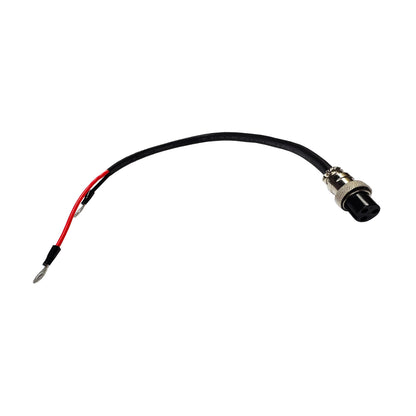 Golf Battery Lead Cable with 3 Pin Round Connector for ProRider, Stowamatic, and More | 300mm with 6mm Eyelets