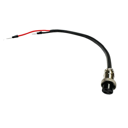 Golf Battery Lead Cable with 3 Pin Round Connector for ProRider, Stowamatic, and More | 300mm with 6mm Eyelets