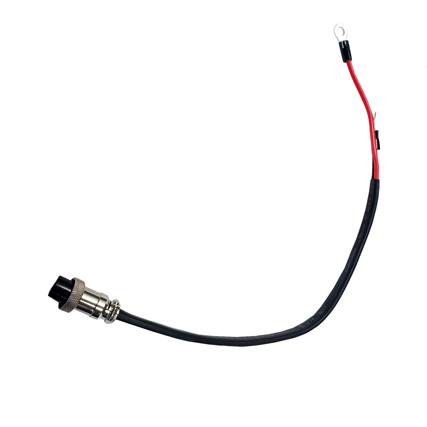 Golf Battery Lead Cable with 3 Pin Round Connector for ProRider, Stowamatic, and More | 300mm with 6mm Eyelets