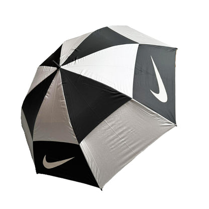 Golf Umbrella 62" Double Canopy Windproof Auto Open Large Golf Umbrella Black/White 2