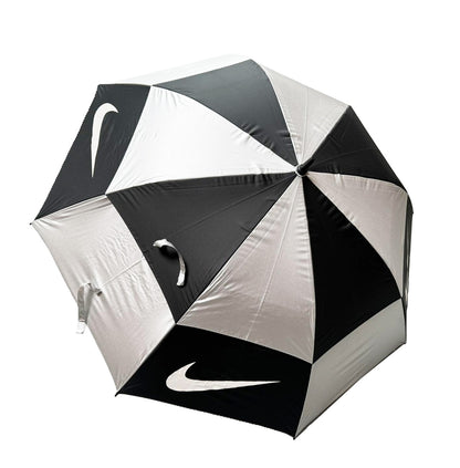 Golf Umbrella 62" Double Canopy Windproof Auto Open Large Golf Umbrella Black/White 2