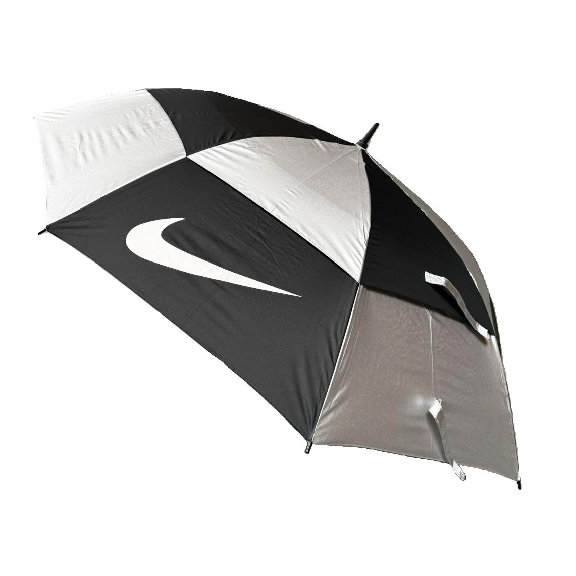 Golf Umbrella 62" Double Canopy Windproof Auto Open Large Golf Umbrella Black/White 2