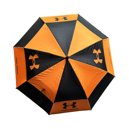 Golf Umbrella 62" Double Canopy Windproof Auto Open Large Golf Umbrella Black/Orange