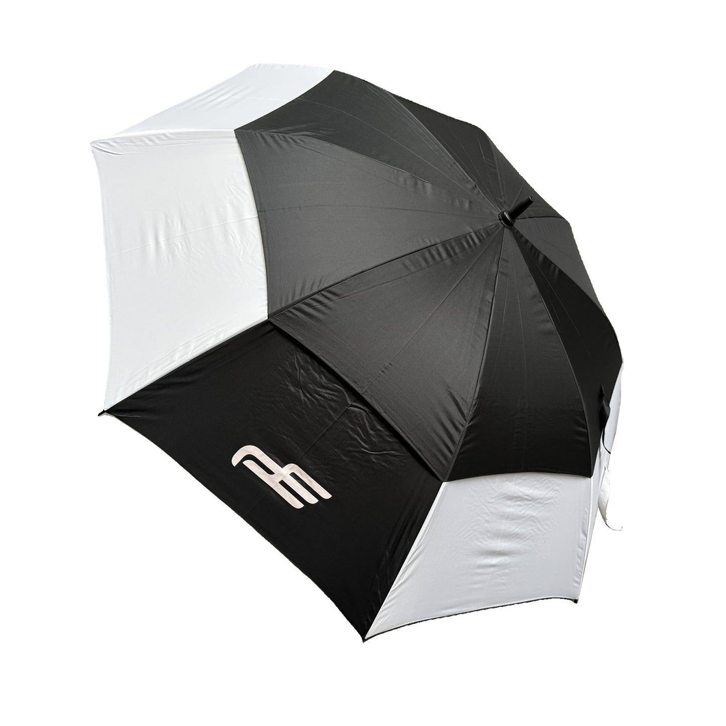 Golf Umbrella 62" Double Canopy Windproof Auto Open Large Golf Umbrella Black/White