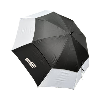 Golf Umbrella 62" Double Canopy Windproof Auto Open Large Golf Umbrella Black/White