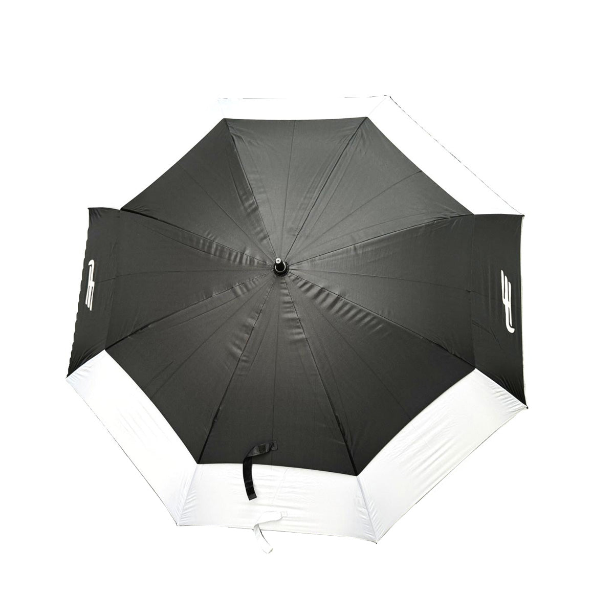 Golf Umbrella 62" Double Canopy Windproof Auto Open Large Golf Umbrella Black/White