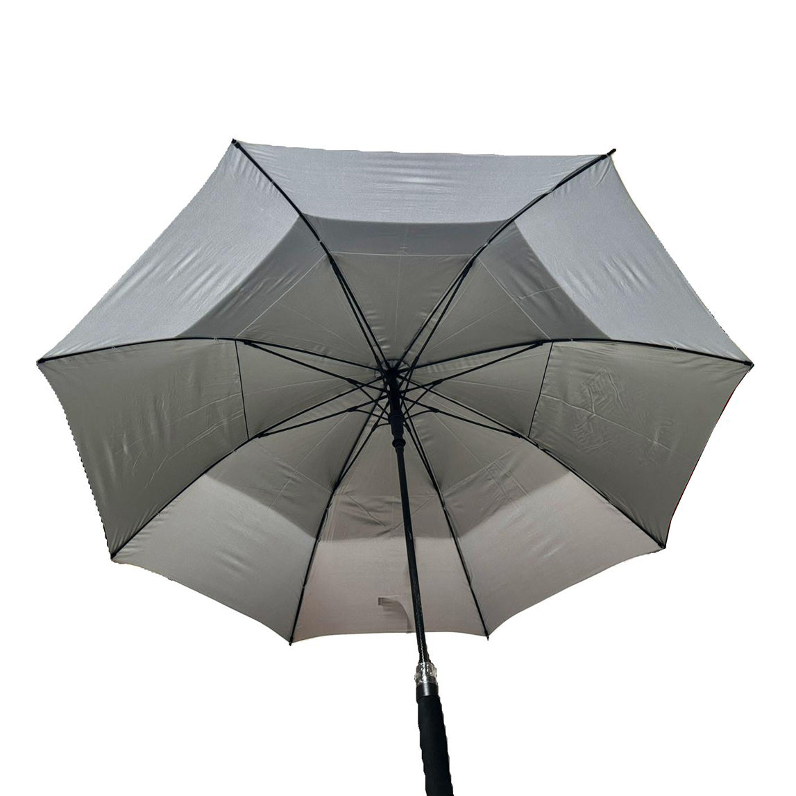 Golf Umbrella 62" Double Canopy Windproof Auto Open Large Golf Umbrella Black/White