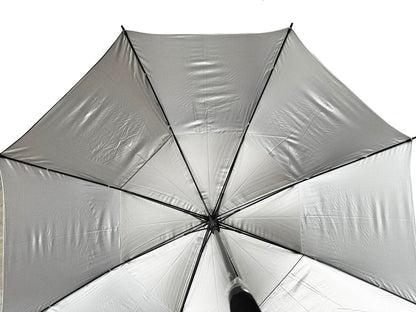 Golf Umbrella 62" Double Canopy Windproof Auto Open Large Golf Umbrella Black/White