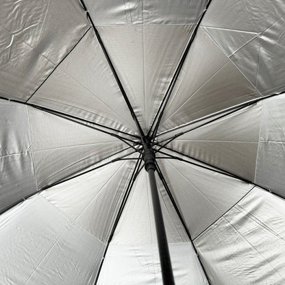 Golf Umbrella 62" Double Canopy Windproof Auto Open Large Golf Umbrella Black/White