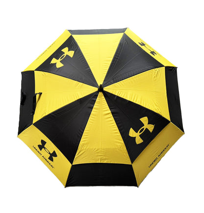 Golf Umbrella 62" Double Canopy Windproof Auto Open Large Golf Umbrella Black/Yellow