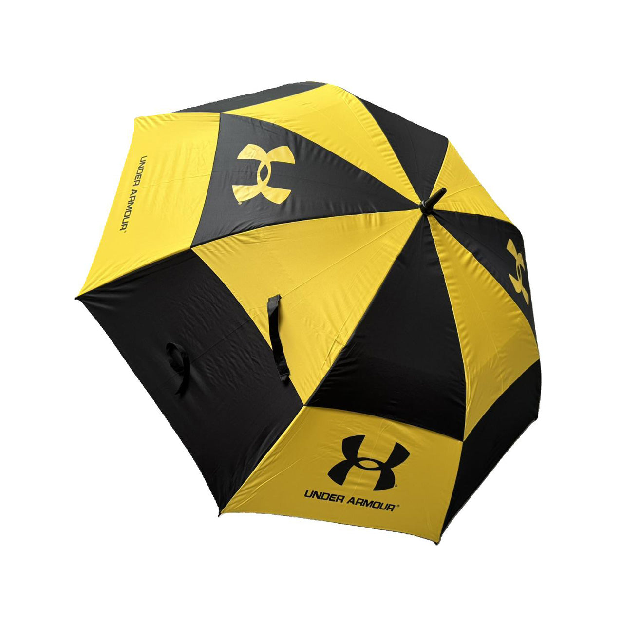 Golf Umbrella 62" Double Canopy Windproof Auto Open Large Golf Umbrella Black/Yellow