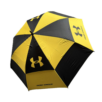 Golf Umbrella 62" Double Canopy Windproof Auto Open Large Golf Umbrella Black/Yellow