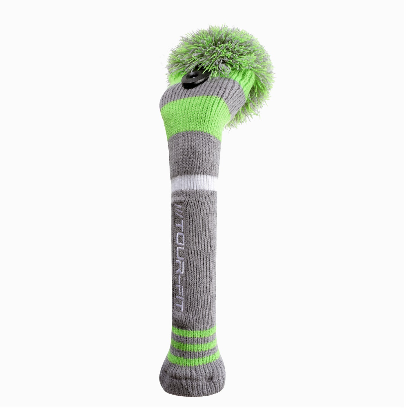 Golf Club Headcover | Tour Fit Double Layer Pom Pom Premium Knitted Golf Head Cover | Driver, Fairway, Rescue | Set of 3 or 4