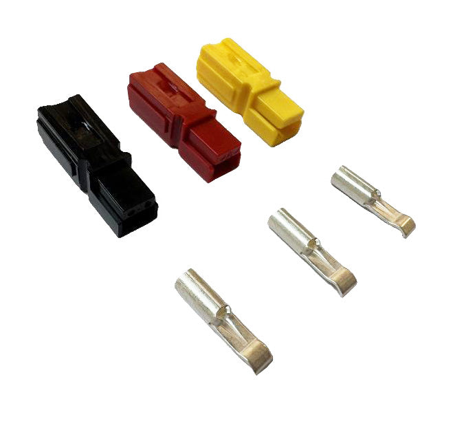 Powakaddy Battery Connector Kit  Black Red Yellow Terminals+Contacts FW3/5/7