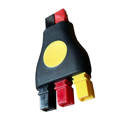 PowaKaddy Plug N Play Adapter Black Red Yellow 3 Way Anderson Plug Golf Battery Connector Cable