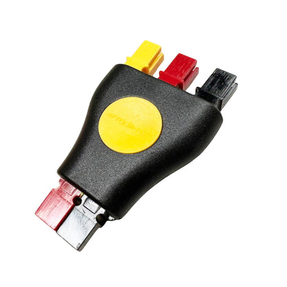 PowaKaddy Plug N Play Adapter Black Red Yellow 3 Way Anderson Plug Golf Battery Connector Cable