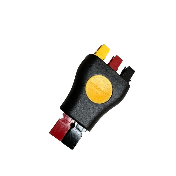 PowaKaddy Plug N Play Adapter Black Red Yellow 3 Way Anderson Plug Golf Battery Connector Cable