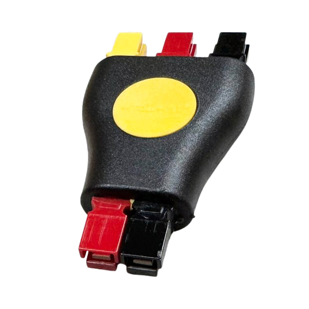 PowaKaddy Plug N Play Adapter Black Red Yellow 3 Way Anderson Plug Golf Battery Connector Cable